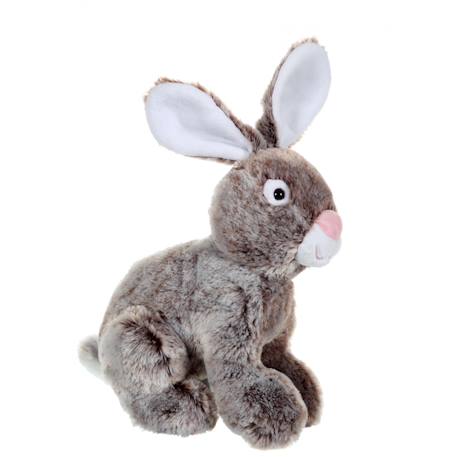 Peluche - peluche lapin flammé douceur marron - 25 cm Brown 1 - vertbaudet enfant 