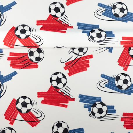 Rideau imprimé football tamisant Blanc 5 - vertbaudet enfant 