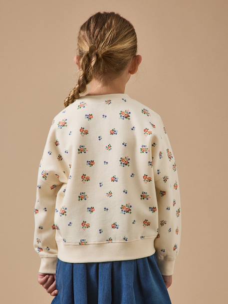 Sweat imprimé fille Imprimé  lea 2 - vertbaudet enfant 