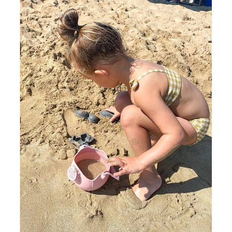 Set de 4 moules de plage en silicone souple bleu gris Grey 3 - vertbaudet enfant 