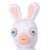 Peluche lapins crétins bouche fermée - 18 cm White 2 - vertbaudet enfant 