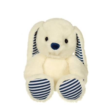 Peluche - peluche les marinières - lapin blanc rayures bleues - 24 cm Blue 2 - vertbaudet enfant 