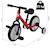 Vélo enfant draisienne 2 en 1 roulettes pédales amovibles hauteur selle réglable Red 3 - vertbaudet enfant 