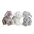 Peluche - peluche lapin flammé douceur blanc - 25 cm White 6 - vertbaudet enfant 