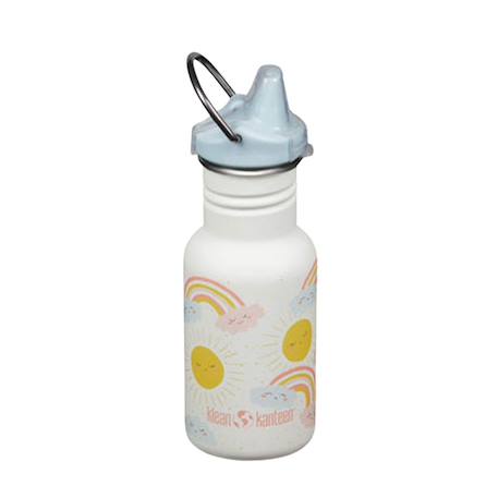 Gourde inox 355 ml bouchon sippy rainbows White 1 - vertbaudet enfant 