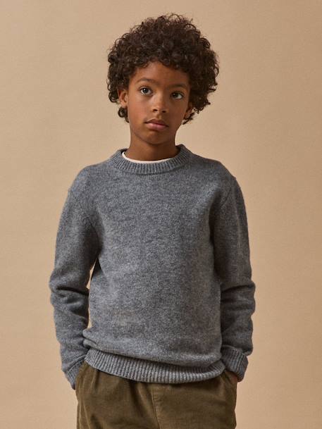 Garçon-Pull, gilet, sweat-Pull garçon en laine merinos