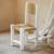Chaise enfant bois blanc et doum Blanc 3 - vertbaudet enfant 