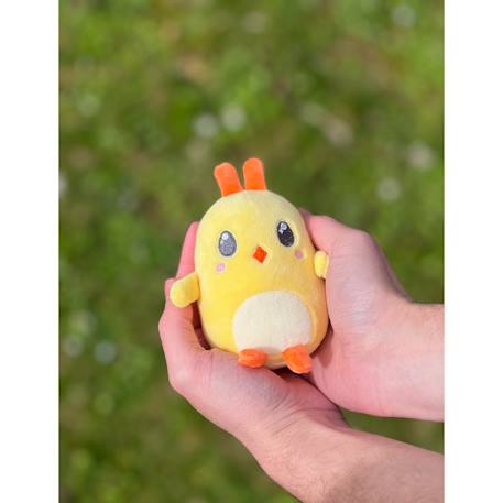 Peluche - œuf cosymals de pâques - poussin jaune en peluche  - 12 cm Yellow 4 - vertbaudet enfant 