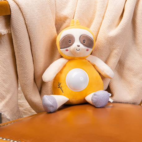 Peluche - veilleuse bebe bamboo - paresseux - 26 cm Yellow 5 - vertbaudet enfant 