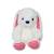 Peluche - peluche les marinières - lapin blanc rayures rouges - 24 cm Red 1 - vertbaudet enfant 