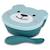 Bol à ventouse en silicone + cuillère - ourson bleu Blue 1 - vertbaudet enfant 