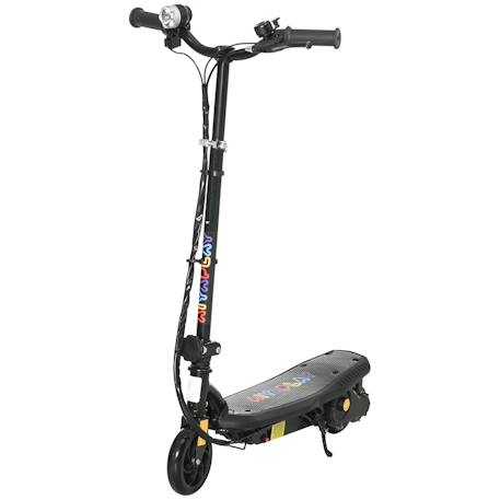 Trottinette électrique pliable enfant 120w 12 km/h max. Hauteur guidon réglable Black+Red 1 - vertbaudet enfant 