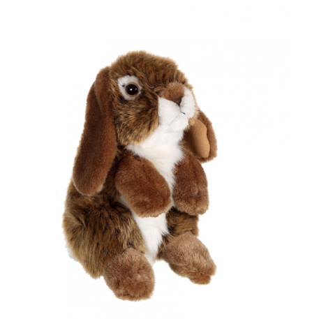 Peluche - peluche lapin bélier marron - 18 cm Brown 1 - vertbaudet enfant 