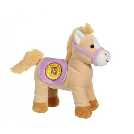 Peluche - race poneez sonore 22cm Bleu clair+Blue+Foncé - Bleu clair+Green+Jaune - orange+Jaune - rouge+Orange+Purple+Red+Rouge - violet+Yellow 28 - vertbaudet enfant 