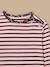 T-shirt marinière fille tissu liberty Rayure cerise+Rayure marine+Rayure rose+Rayure verte 2 - vertbaudet enfant 