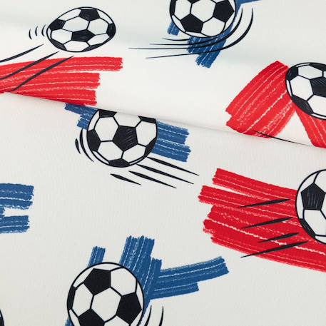 Rideau imprimé football tamisant Blanc 4 - vertbaudet enfant 