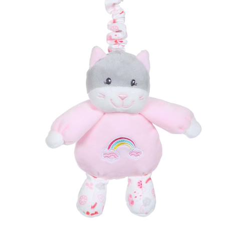 Boîte à musique rainbow chat - 32 cm Pink 2 - vertbaudet enfant 