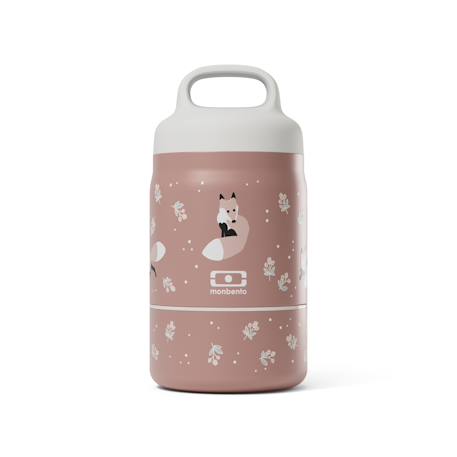 Lunch box isotherme 2 compartiments 500ml handy Bleu wolf+Cannelle fox+Vert raccoon 8 - vertbaudet enfant 