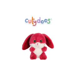 Peluche - peluche lapin ruby cutydoos rose framboise – 13 cm  - vertbaudet enfant