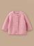 Cardigan bébé en coton biologique Rose fonce 1 - vertbaudet enfant 