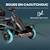 Kart à pédales enfant go kart formule 1 racing passione italia pneus gonflables caoutchouc Black+White 4 - vertbaudet enfant 