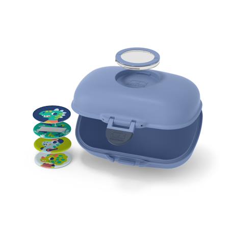 Set repas/goûter enfant avec gourde isotherme Bleu/vert 3 - vertbaudet enfant 
