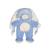 Doudou lapin doux avec longues oreilles - 28 cm Blue+Brown+Pink+Vert 1 - vertbaudet enfant 