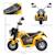 Moto électrique enfant chopper tout-terrain 6v 20w marche av ar 3 roues effets lumineux sonores Red+Yellow 9 - vertbaudet enfant 