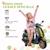 Scooter électrique enfant vespa 6v - musiques, feu av, entrée usb, radio fm - 2 roues auxiliaires Green+Pink+White 4 - vertbaudet enfant 