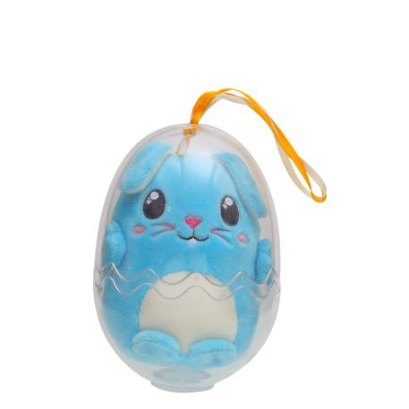 Peluche - œuf cosymals de pâques - lapin bleu en peluche - 12 cm Blue 1 - vertbaudet enfant 