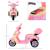 Moto scooter électrique pour enfants 6 v env. 3 km/h 3 roues et topcase effet lumineux et sonore rose Pink 3 - vertbaudet enfant 