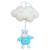 Boîte à musique rainbow hippopotame - 32 cm Blue 1 - vertbaudet enfant 