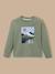 T-shirt imprimé oversize garçon Vert lichen 1 - vertbaudet enfant 