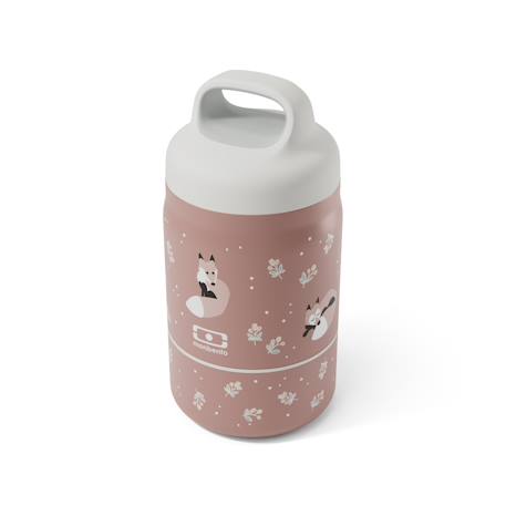 Lunch box isotherme 2 compartiments 500ml handy Bleu wolf+Cannelle fox+Vert raccoon 7 - vertbaudet enfant 
