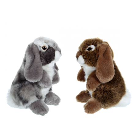 Peluche - peluche lapin bélier marron - 18 cm Brown 6 - vertbaudet enfant 