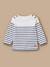 T-shirt marinière boutonné bébé Rayure marine/ecru 1 - vertbaudet enfant 