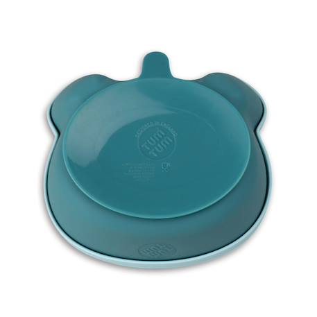 Bol à ventouse en silicone + cuillère - ourson bleu Blue 5 - vertbaudet enfant 