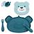 Assiette + bol ventousés en silicone ourson bleu Blue 1 - vertbaudet enfant 