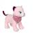 Peluche - peluche chien fun kitties sonore, rose foulard parme - 17 cm Pink 1 - vertbaudet enfant 