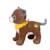 Peluche - peluche chien fun kitties sonore, marron foulard jaune - 17 cm Yellow 2 - vertbaudet enfant 