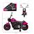 Moto électrique enfant 6 v 3 km/h effet lumineux roulettes amovibles repose-pied pédale métal pp rose noir Blue+Pink+Red+White 7 - vertbaudet enfant 