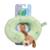 Tour de cou motif pomme et chien Green 1 - vertbaudet enfant 