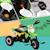 Tricycle enfant moto cross effets musicaux et lumineux coffre rangement Green+Red 4 - vertbaudet enfant 