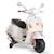 Scooter moto électrique enfant vespa 6v musique mp3 port usb klaxon phare feu ar White 1 - vertbaudet enfant 