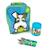 Lot de 3 couverts inox puzzle avec étui scruff Green 3 - vertbaudet enfant 