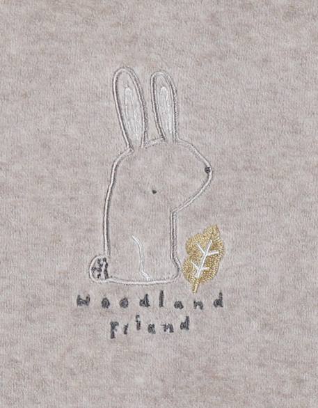 Pyjama bébé en velours brodé lapin Grey 6 - vertbaudet enfant 