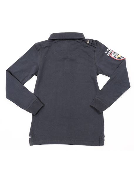 Polo poluxol garçon Blue+Grey 3 - vertbaudet enfant 