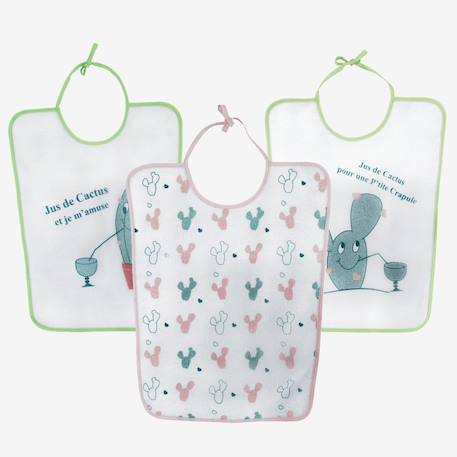 Lot de 3 bavoir bébé Blanco 1 - vertbaudet enfant 