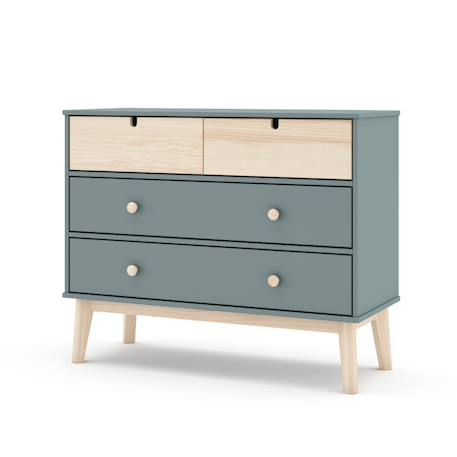 Commode 4 tiroirs gain de place - gamme léonie Green 6 - vertbaudet enfant 