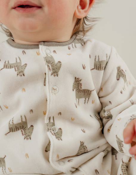 Pyjama bébé en velours à motif White 3 - vertbaudet enfant 